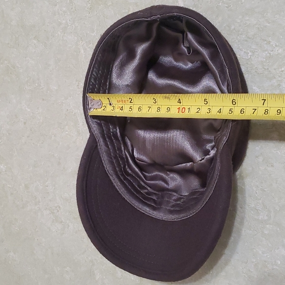 olive Stefeno cap, wool blend, sz S - Picture 7 of 8